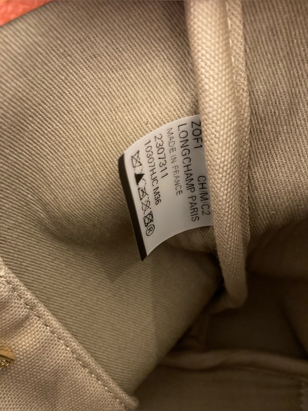 Longchamp Le Pliage Panier Rainbow Tote Bag - Picture 9 of 10